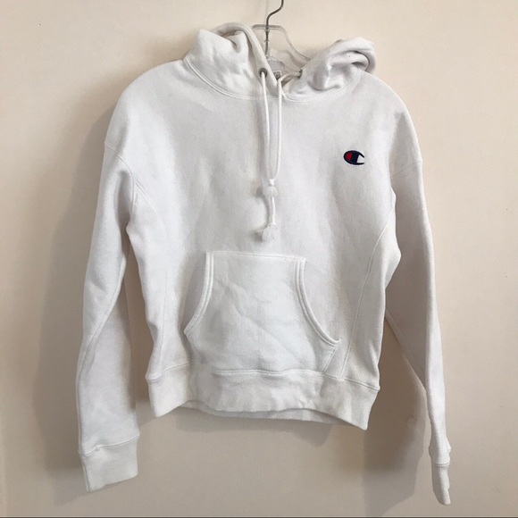 Champion white reverse weave hoodie - Picture 2 of 4